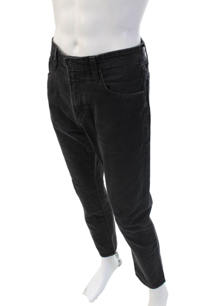 AG Adriano Goldschmied Men's Straight Black Jeans Size 36