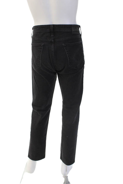 AG Adriano Goldschmied Men's Straight Black Jeans Size 36