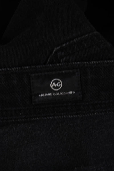 AG Adriano Goldschmied Men's Straight Black Jeans Size 36