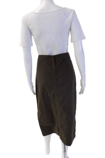 Liviana Conti Womens Pencil Knee Length Brown Skirt Size 44