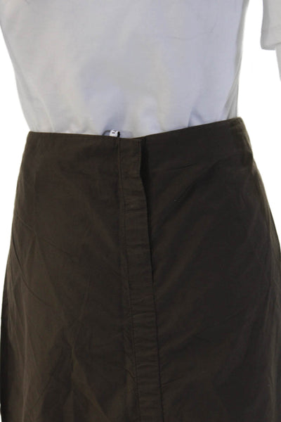 Liviana Conti Womens Pencil Knee Length Brown Skirt Size 44