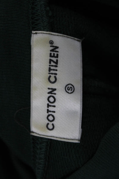 Cotton Citizen Unisex Green Mock Neck Pullover Sweatshirt 100% Cotton Size S