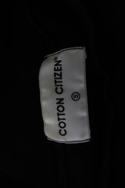 Cotton Citizen Unisex Pullover Sweatshirt Black Mock Neck Long Sleeve Size S