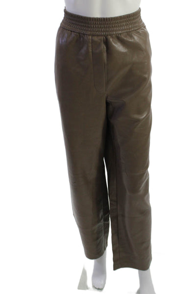 Wilfred Women Jogger Pants Brown Polyurethane Size L