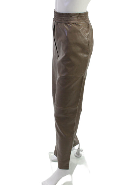 Wilfred Women Jogger Pants Brown Polyurethane Size L