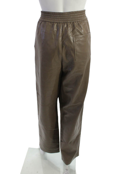 Wilfred Women Jogger Pants Brown Polyurethane Size L