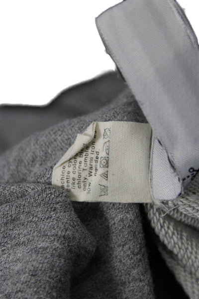 J Crew Womens Pullover Sweatshirt Gray 100% Cotton Crew Neck Long Sleeve Size S