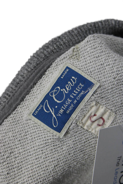 J Crew Womens Pullover Sweatshirt Gray 100% Cotton Crew Neck Long Sleeve Size S