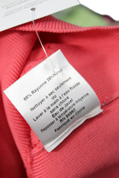 Jonathan Simkhai Womens Cropped Pink Tank Round Neck Size S