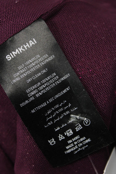 Simkhai Women Camisole Purple Sleeveless Rayon Nylon Top Size 0