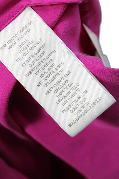 Joie Womens Silk V Neck Sleeveless Blouse Pink Designer Size 2XS
