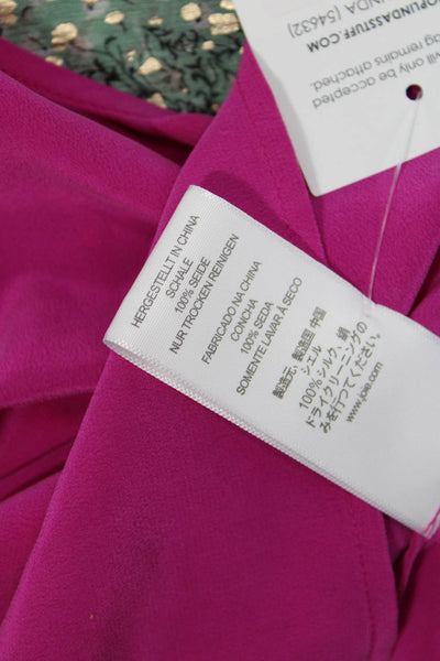 Joie Womens Silk V Neck Sleeveless Blouse Pink Designer Size 2XS