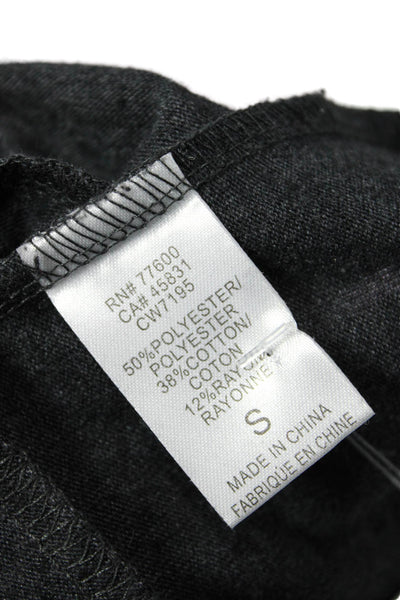 Chaser Women Tank Dress Black Sleeveless Round Neck Knee Length Size S