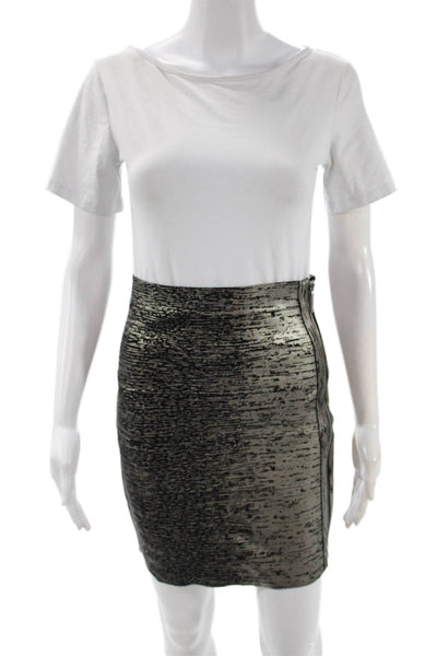 Michael Michael Kors Womens Straight Pencil Black Skirt Rayon Blend Size 10