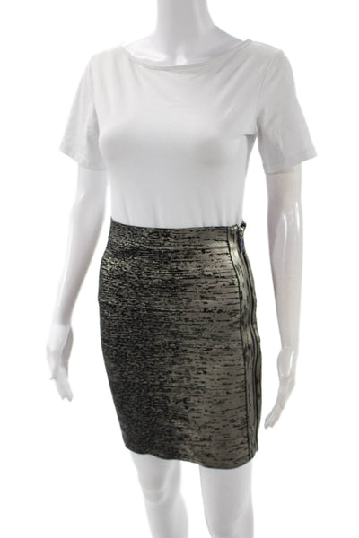 Michael Michael Kors Womens Straight Pencil Black Skirt Rayon Blend Size 10