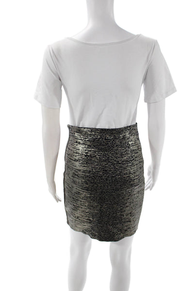 Michael Michael Kors Womens Straight Pencil Black Skirt Rayon Blend Size 10