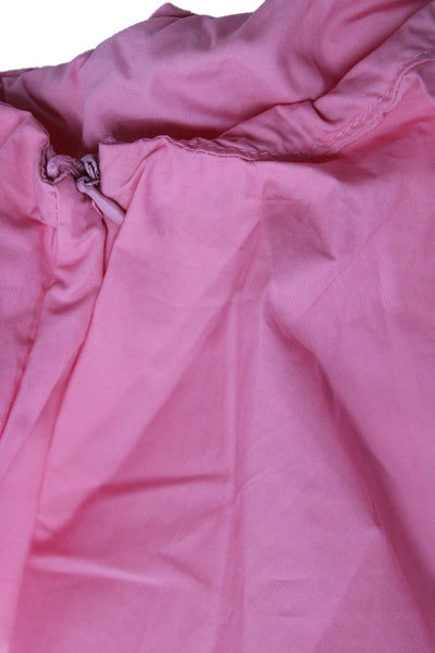 Moque Girls Ruffled One Shoulder Sleeveless Sheath Mini Dress Pink Size 12