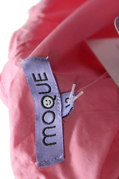 Moque Girls Ruffled One Shoulder Sleeveless Sheath Mini Dress Pink Size 12