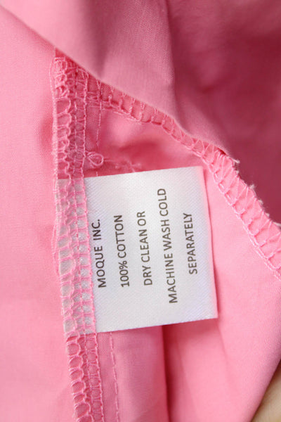 Moque Girls Ruffled One Shoulder Sleeveless Sheath Mini Dress Pink Size 12