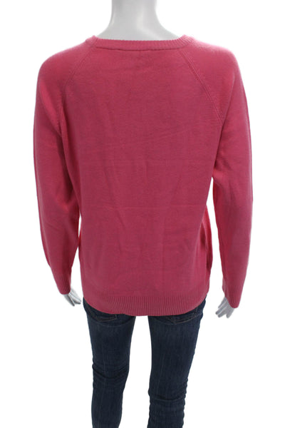 French Connection Unisex Pink Crew Neck Pullover Sweater Size XL