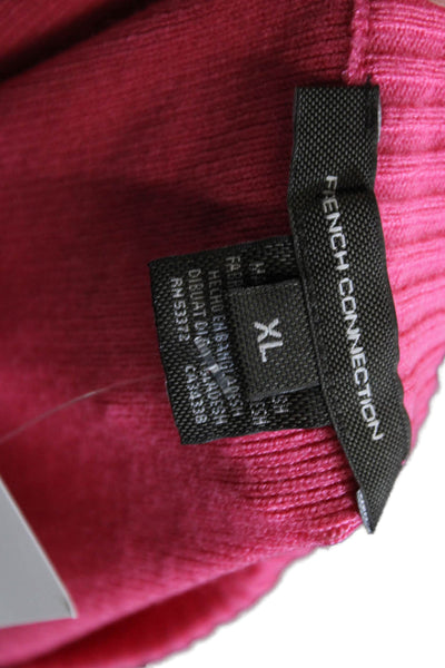 French Connection Unisex Pink Crew Neck Pullover Sweater Size XL