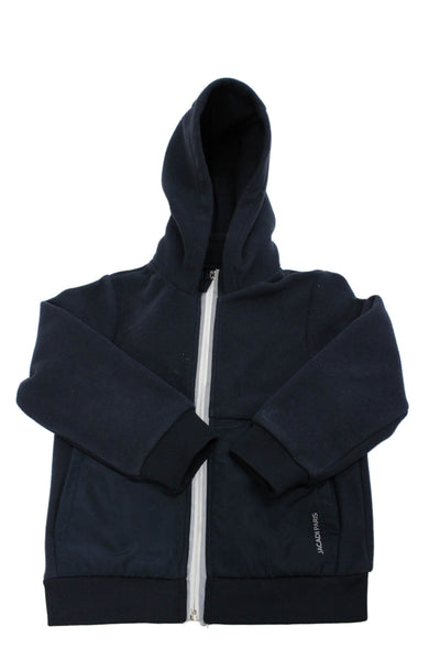 Jacadi Unisex Kids Hooded Full Zip Jacket Navy Size 6