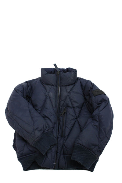 Finger in the Nose Unisex Kids Reversible Jacket Navy Size 4