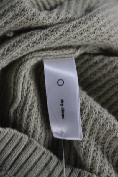 Three Dots Unisex Pullover Sweater Beige Cotton Cashmere Size S