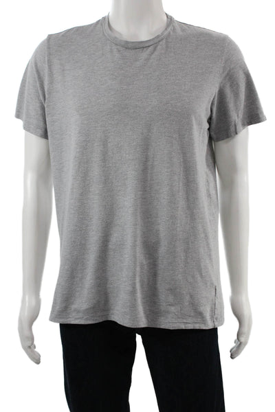 Velvet by Graham & Spencer Mens Gray Crew Neck Short Sleeve T-Shirt Size L