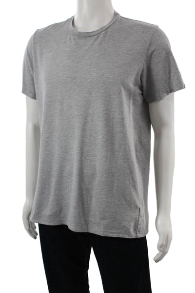 Velvet by Graham & Spencer Mens Gray Crew Neck Short Sleeve T-Shirt Size L