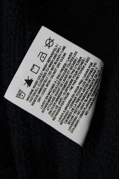 Surfside Supply Mens Full-Zip Dark Blue Drawstring Hoodie Beach Size L