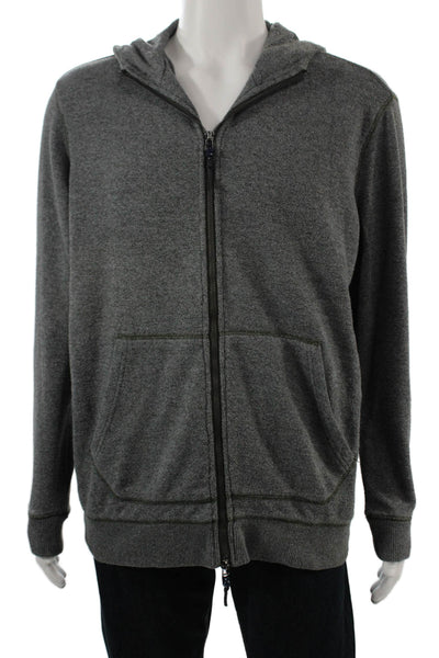 Surfside Supply Mens Full-zip Hoodie Gray Beach Size L