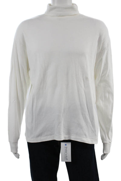 INC International Concepts Men's Mock Neck Long Sleeve White Tee Size XL
