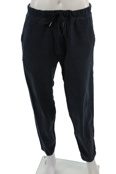 Mack Weldon Men Jogger Sweatpants Dark Blue Drawstring Cotton Spandex Size L