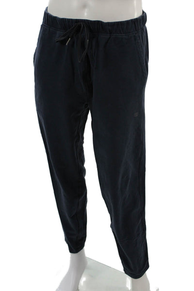 Mack Weldon Men Jogger Sweatpants Dark Blue Drawstring Cotton Spandex Size L