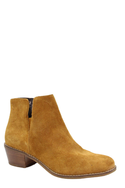 Cole Haan Women's Round Toe Suede Leather Ankle Boots Camel Size 7
