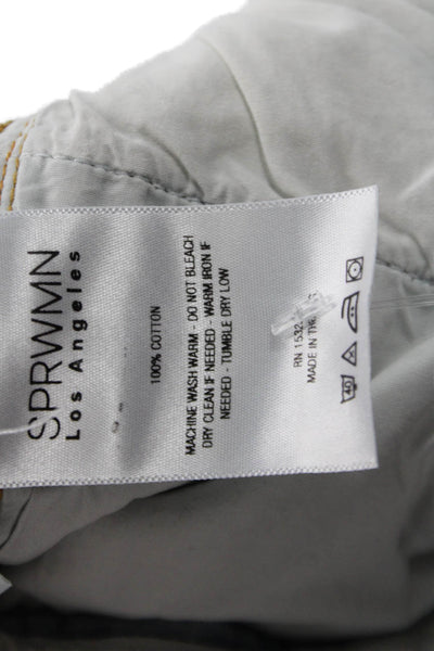 SPRWMN Womens Boyfriend Light Blue High Rise Button Jeans Size 29