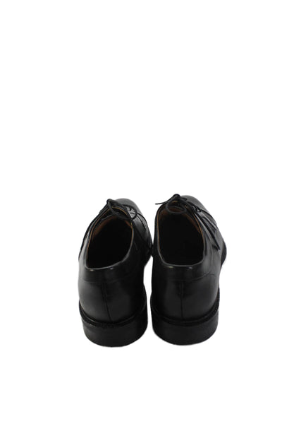 Cole Haan Mens Lace Up Cap Toe Leather Oxfords Dress Shoes Black Size 9M