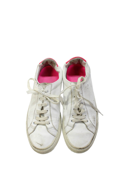 Woman by Common Projects Womens Leather Low Top Sneakers White Size 36 6