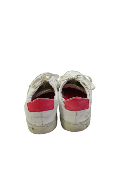 Woman by Common Projects Womens Leather Low Top Sneakers White Size 36 6