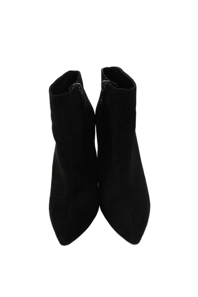 Jessica Simpson Womens Suede Ankle Boots Black Size 6.5M