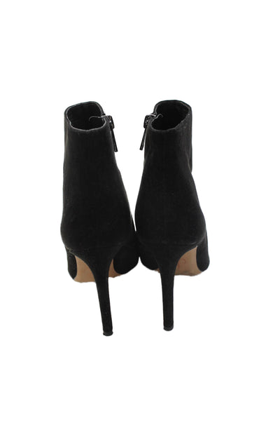 Jessica Simpson Womens Suede Ankle Boots Black Size 6.5M