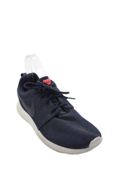Nike Womens Round To Lace Up Low Top Sneakers Navy Size 6.5