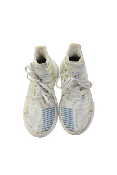 Adidas Womens Woven Lace Up High Top Sneakers White Size 6.5