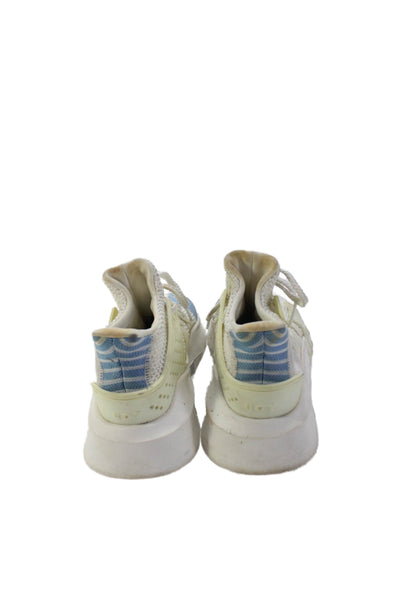 Adidas Womens Woven Lace Up High Top Sneakers White Size 6.5