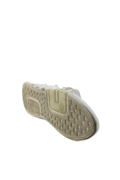 Adidas Womens Woven Lace Up High Top Sneakers White Size 6.5