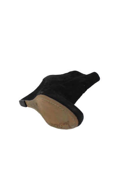 Sam Edelman Womens Suede Wedge Booties Black Size 6.5M