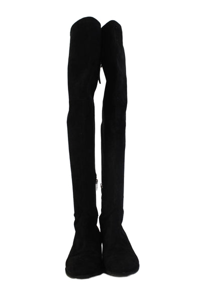 Marc Fisher Womens Suede Knee High Boots Black Size 6.5M