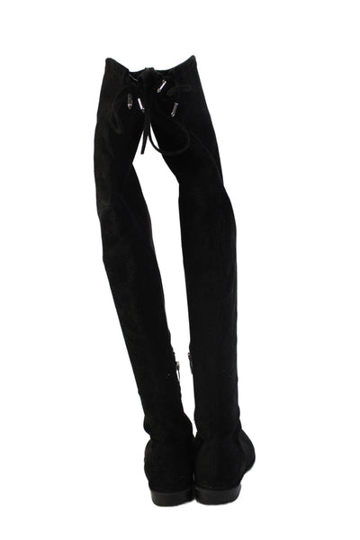 Marc Fisher Womens Suede Knee High Boots Black Size 6.5M