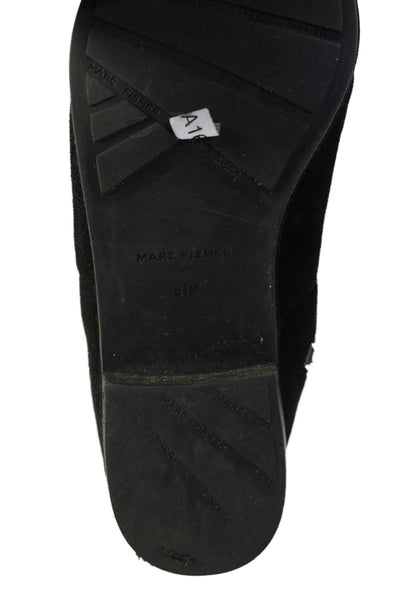 Marc Fisher Womens Suede Knee High Boots Black Size 6.5M